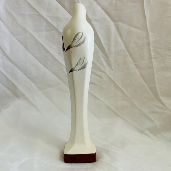 Navajo Virgin Mary Figurine Madonna Southwest Hand Painted Ceramic Signed 13" - Picture 6 of 16